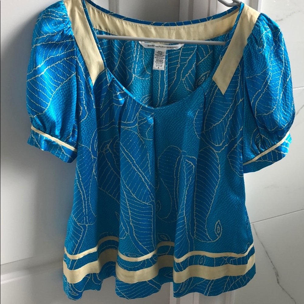 DVF vintage-y blouse.  Amazing tailoring.